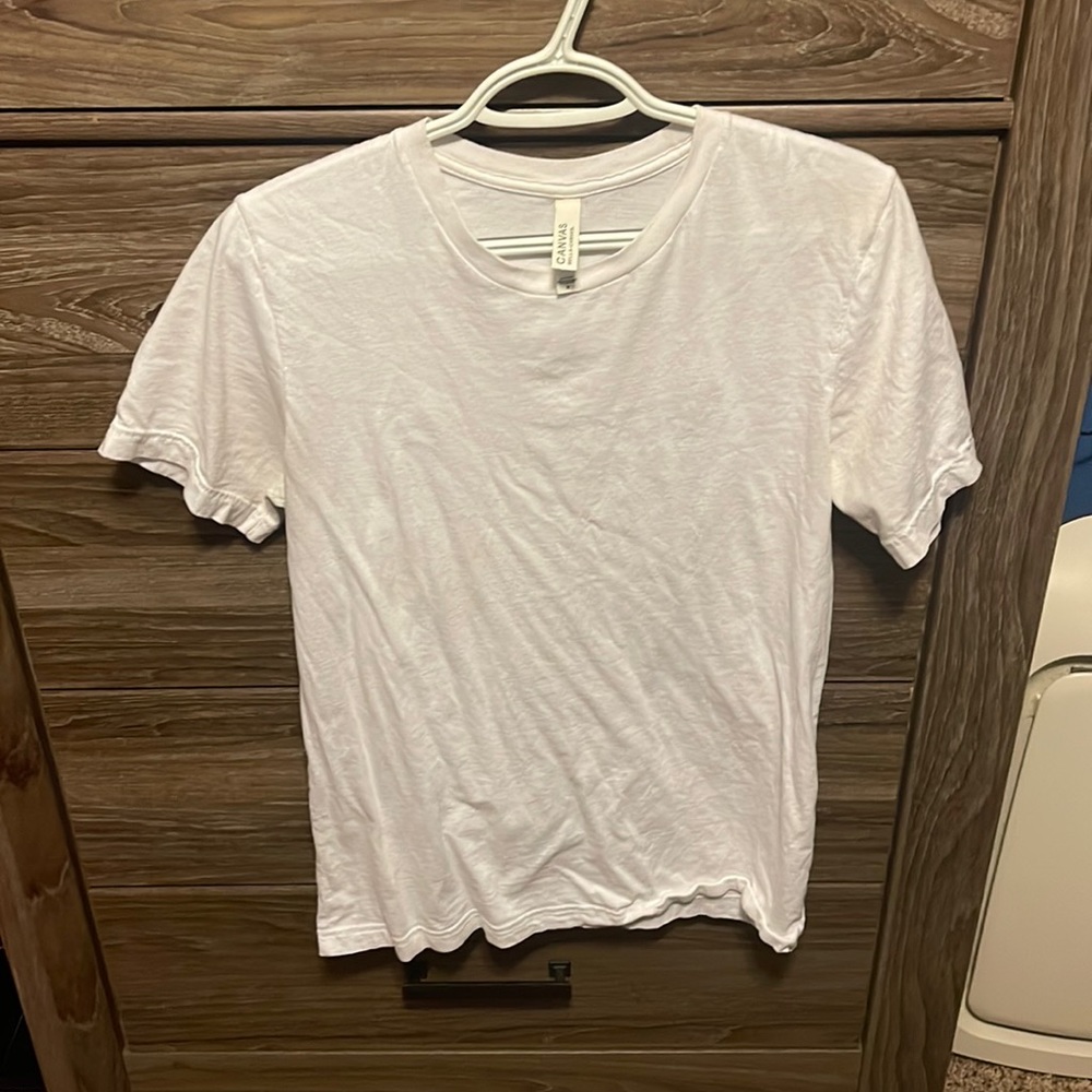 White canvas bella-canvas short sleeve